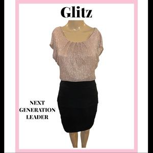 Beauty pink and black dress🌸💕